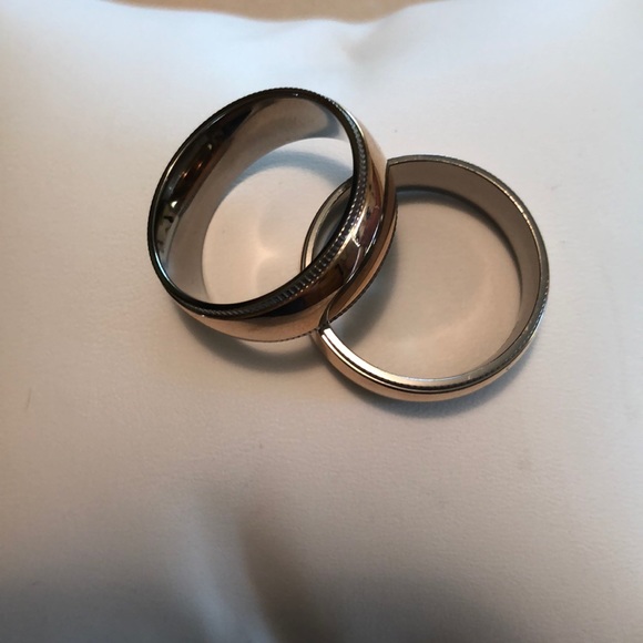 Titanium and rose gold rings! - Picture 2 of 2